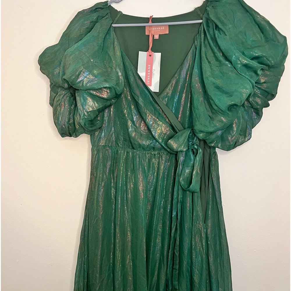 JessaKae Pixie Dress in Emerald XL